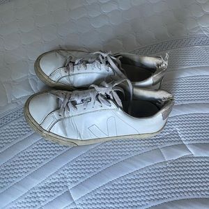 Veja Esplar Leather Sneakers (White) - Size US 7 (EUR 38)